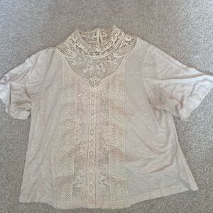 Anthropologie Tiny - Elegant Lace Detail Women's Top